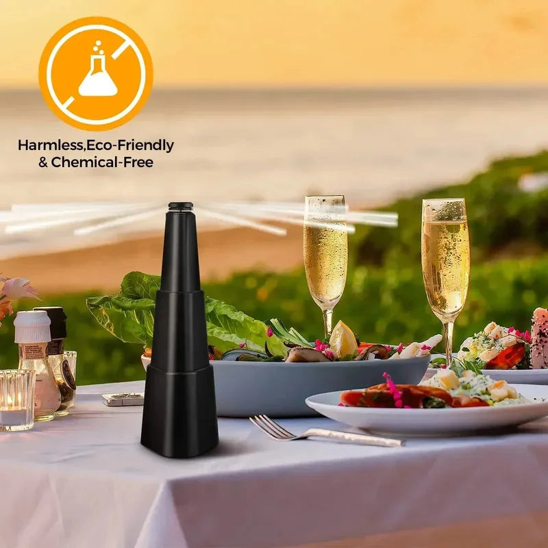 1PC Multi Fly Fans for Tables Fly Repellent Fan Indoor Outdoor with Holographic Blades Keep Flies Away Bug Repellent Outdoor
