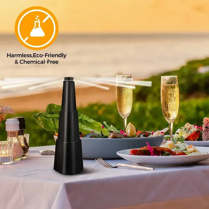 1PC Multi Fly Fans for Tables Fly Repellent Fan Indoor Outdoor with Holographic Blades Keep Flies Away Bug Repellent Outdoor