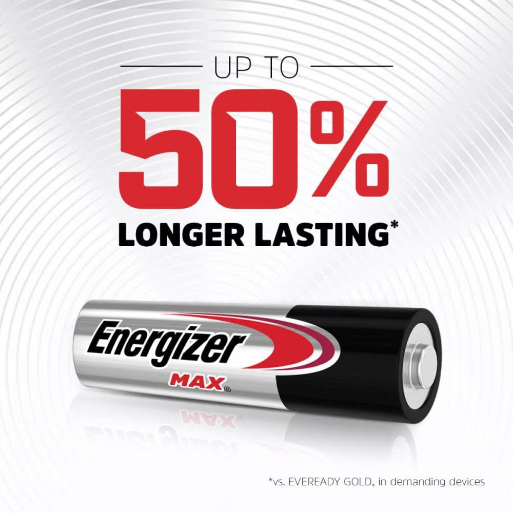 MAX AA Batteries (4 Pack), Double a Alkaline Batteries