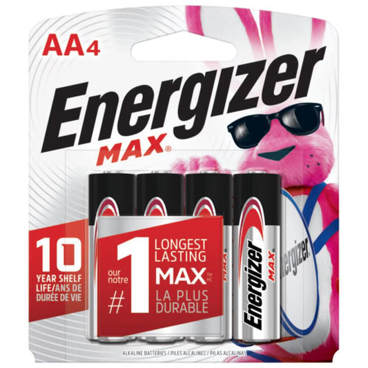 MAX AA Batteries (4 Pack), Double a Alkaline Batteries